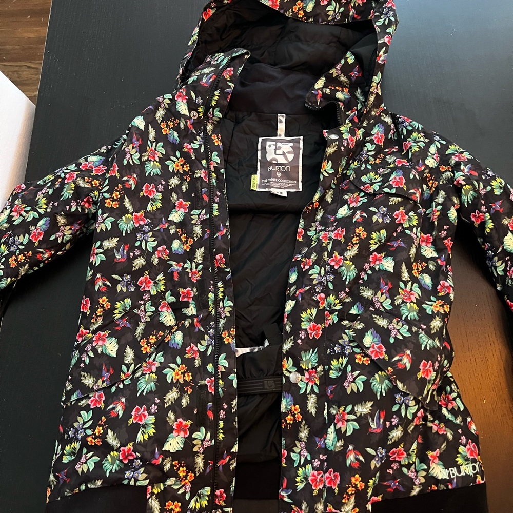 Burton Snowboard Jacket White Collection Dryride